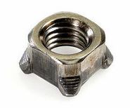 5/16-18 SQUARE WELD NUT PLN 4 PROJECTIONS .062 PILOT HEIGHT